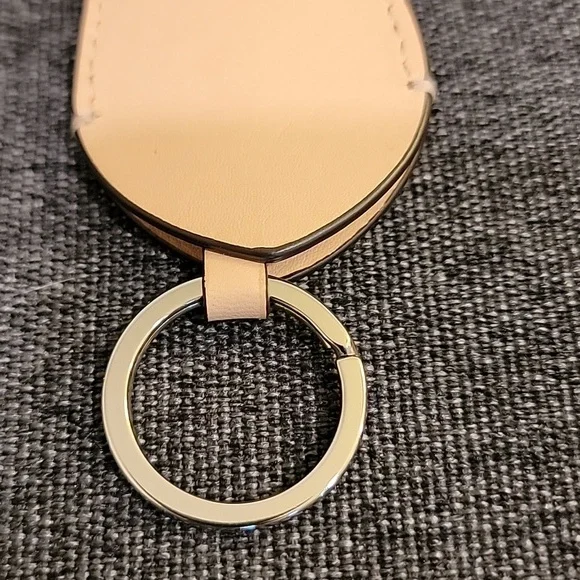 Coach Tan Leather Keyring Bag Charm - Picture 6 of 7
